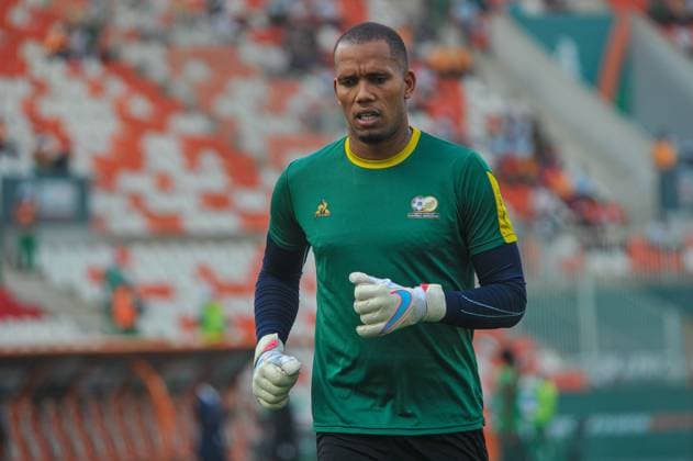 BOUAKE, COTE D IVOiRE - FEBRUARY 7; Ricardo Goss of South Africa during the TotalEnergies Caf Africa Cup of Nations (Afcon 2023) Semi Final match between Nigeria and South Africa at Stade de la Paix on February 7, 2024 in Bouake, Cote d Ivore. Photo by Segun Ogunfeyitimi. Copyright: xAMADAxMASARUx
