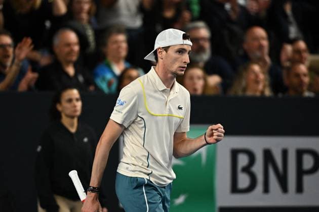 Open 13 Provence - Marseille Ugo Humbert (FRA) wins the final round match at the Open 13 Provence in Marseille, on February, 11, 2024. Photo by Corinne Dubreuil ABACAPRESS.COM Marseille France  Copyright: xDubreuilxCorinne ABACAx