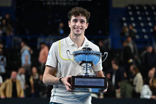 Open 13 Provence - Marseille Ugo Humbert (FRA) wins the final round match at the Open 13 Provence in Marseille, on February, 11, 2024. Photo by Corinne Dubreuil ABACAPRESS.COM Marseille France  Copyright: xDubreuilxCorinne ABACAx