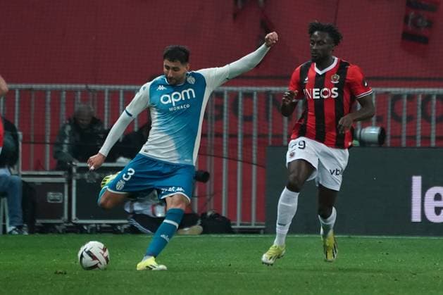 Guillermo Maripan (AS monaco) FOOTBALL : OGC Nice vs AS Monaco - Ligue 1 Uber Eats - Nice - 11 02 2024 NorbertScanella Panoramic 