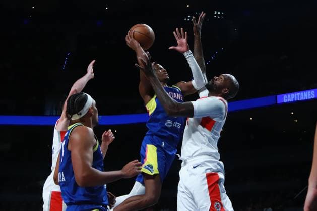 February 11, 2024, Mexico City, Ciudad de Mexico, Mexico: February 11, 2024 in Mexico City, Mexico: Iverson Molinar (7) of Capitanes drives to the basket during the NBA, Basketball Herren, USA G League match between Mexico City Capitanes and Ontario Clippers at Mexico City Arena. on February 11, 2024. In Mexico City, Mexico. Mexico City Mexico - ZUMAe321 20240211_zsa_e321_026 Copyright: xCarlosxSantiago xEyepixxGroupx