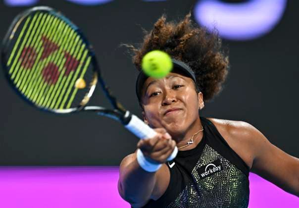 Qatar TotalEnergies Open - Day 2 Naomi Osaka of Japan is playing in her first-round match against Caroline Garcia of France at the WTA, Tennis Damen 1000-Qatar TotalEnergies Open tennis tournament at the Khalifa International Tennis Complex in Doha, Qatar, on February 12, 2024. DOHA Qatar  Copyright: xNoushadxThekkayilx originalFilename:varittyakkal-qatartot240212_np8DQ.jpg