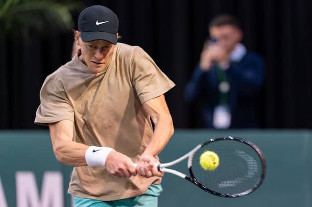 2024-02-13 ABN AMRO Open 2024 - Day 2 ROTTERDAM, NETHERLANDS - FEBRUARY 13: Jannik Sinner of Italy during Day 2 of the ABN AMRO Open 2024 at Ahoy on February 13, 2024 in Rotterdam, Netherlands. (Photo by Joris Verwijst BSR Agency) Rotterdam Netherlands Content not available for redistribution in The Netherlands directly or indirectly through any third parties. Copyright: xBSRxAgencyx