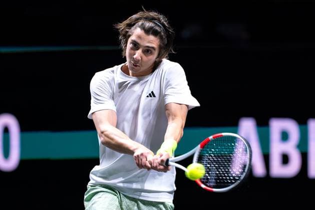 2024-02-13 ABN AMRO Open 2024 - Day 2 ROTTERDAM, NETHERLANDS - FEBRUARY 13: Alexander Shevchenko of Kazakhstan during Day 2 of the ABN AMRO Open 2024 at Ahoy on February 13, 2024 in Rotterdam, Netherlands. (Photo by Joris Verwijst BSR Agency) Rotterdam Netherlands Content not available for redistribution in The Netherlands directly or indirectly through any third parties. Copyright: xBSRxAgencyx