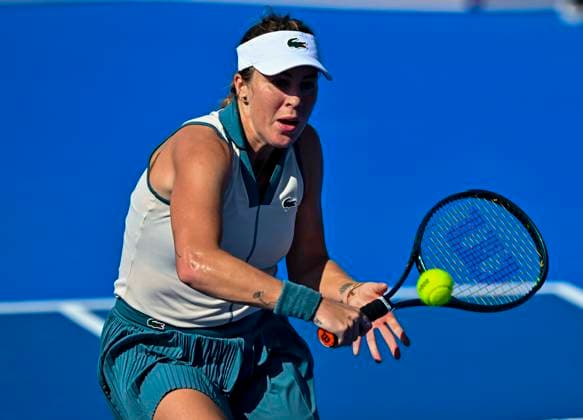 Qatar TotalEnergies Open - Day 3 Anastasia Pavlyuchenkova is playing in her second-round match against Marta Kostyuk of Ukraine at the WTA, Tennis Damen 1000-Qatar TotalEnergies Open tennis tournament at the Khalifa International Tennis Complex in Doha, Qatar, on February 13, 2024. DOHA Qatar  Copyright: xNoushadxThekkayilx originalFilename:varittyakkal-qatartot240213_npLiw.jpg
