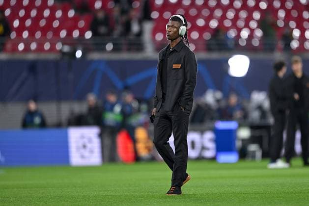 13.02.2024, Fussball, UCL, UEFA Champions League, Achtelfinale, Saison 2023 2024, RB Leipzig - Real Madrid, Eduardo Camavinga (Real Madrid) xRHR-FOTO TKx Copyright: TeresaxKroeger RHR-FOTOx RHR-FOTO TK