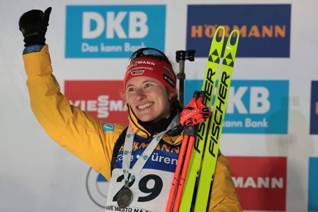 Sport Themen der Woche KW07 Sport Bilder des Tages Biathlon World Championships Nove Mesto 2024 IBU Pierre Teyssot MAXPPP ; Biathlon World Championships Nove Mesto 2024 IBU . Nove Mesto Na Morave, Czech Republic on February 13, 2024. Women 15 Km individual, Lisa Vittozzi (ITA) wins the race. Janina Hettich-Walz (GER) Pierre Teyssot Maxppp Nove Mesto Na Morave Nove Mesto Na Morave Moravia Czech Republic  Copyright: xMAXPPPxPierrexTeyssotx TPX27753 TPX27753