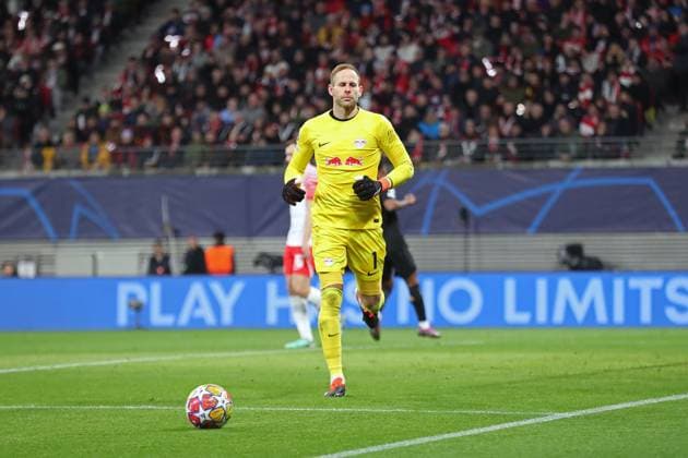 Champions League, Achtelfinale: RB Leipzig vs. Real Madrid, 13.02.24 Torwart Peter Gulacsi (1, RB Leipzig). Fussball, UEFA Champions League, Saison 2023 2024, Achtelfinale: RB Leipzig vs. Real Madrid am 13.02.24 in der Red Bull Arena, Leipzig. Copyright: xBEAUTIFULxSPORTS JanxKaeferx