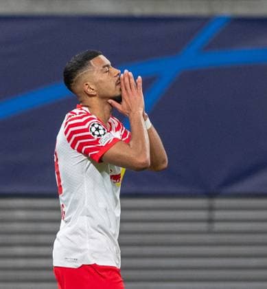 Fussball, Herren, Saison 2023 2024, UEFA Champions League (Achtelfinale, Hinspiel), RB Leipzig - Real Madrid, Benjamin Henrichs (RB Leipzig), 13.02. 2024, Copyright: xSebastianxRäppold MatthiasxKochx
