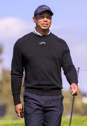 February 14, 2024, Pacific Palisades, California, USA: Tiger Woods walks to the fairway at the 2024 Genesis Invitational Pro-Am on Wednesday February 14, 2024 at the Riviera Country Club in Pacific Palisades, California. JAVIER ROJAS PI Pacific Palisades U.S - ZUMAp124 20240214_zaa_p124_023 Copyright: xJavierxRojasx