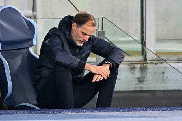 Sport Bilder des Tages Rom, Stadio Olimpico, 14.02.24, GER, Herren, UEFA Champions League, Saison 2023-2024, Lazio Rom - FC Bayern Muenchen Bild: Trainer Thomas TUCHEL (Muenchen) Only for editorial use! UEFA regulations prohibit any use of photographs as image sequences and or quasi-video. Italien