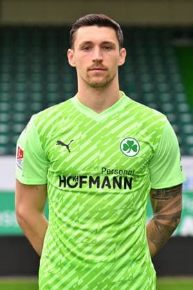14.02.2024 - SpVgg Greuther Fürth ( Kleeblatt Spielvereinigung ) - 2. Fussball Bundesliga - Saison 2023 2024 - Fototermin Porträttermin Vorstellung Präsentation Pressetermin - - Einzelbild Einzelfoto Portrait Porträt Kopfbild - Nils Körber (1, SpVgg Greuther Fürth )