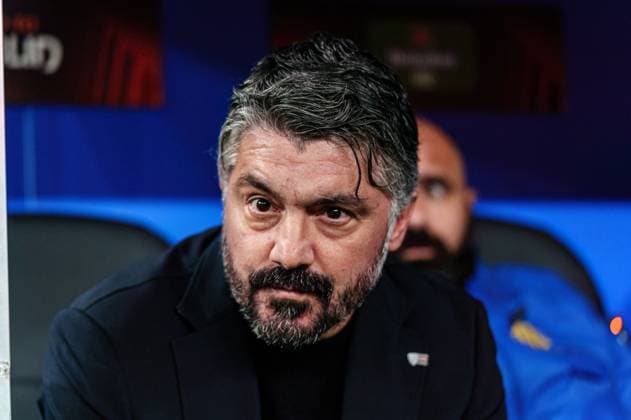 Genaro Gattuso (Olympique de Marseille, Trainer) GER, Schachtar Donezk vs. Olympique de Marseille, Fussball, Europa League, Play-offs, Saison 2023 2024, 15.02.2024 GER, Schachtar Donezk vs. Olympique de Marseille, Fussball, Europa League, Play-offs, Saison 2023 2024, 15.02.2024 Hamburg Copyright: xEibner-Pressefoto MarcelxvonxFehrnx EP_MFN
