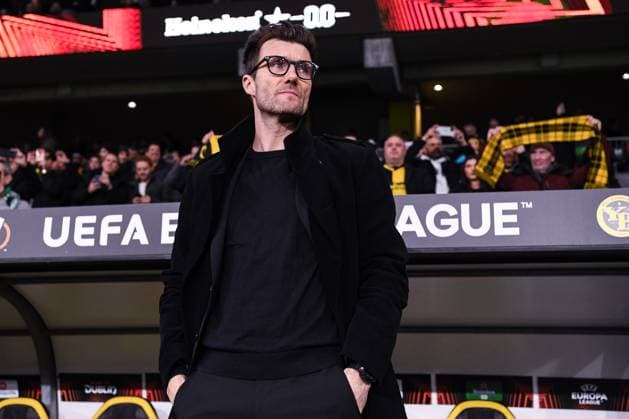 BERN, SWITZERLAND - FEBRUARY 15: manager Raphael Wicky of BSC Young Boys during the UEFA Europa League 2023 24 round of 16 first leg match between BSC Young Boys and Sporting CP at Stadion Wankdorf on February 15, 2024 in Bern, Switzerland. Copyright: xJustPictures.ch ManuelxWinterbergerx jp-en-EuSpIm-MWI_1872-20240215