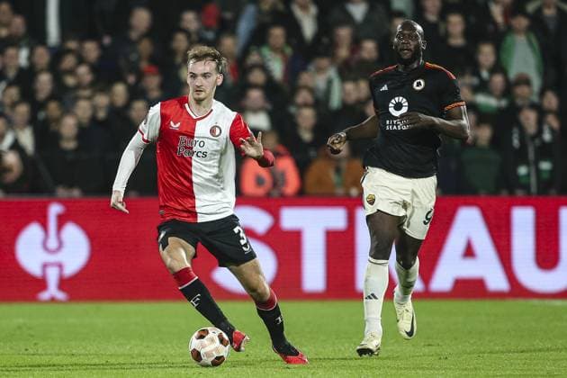 ROTTERDAM, 15-2-2024, Stadium de Kuip, 2023 2024, UEFA Europa League, intermediate round, Feyenoord - AS Roma, Feyenoord player Thomas Beelen. Feyenoord - Roma  x24269639x Copyright: