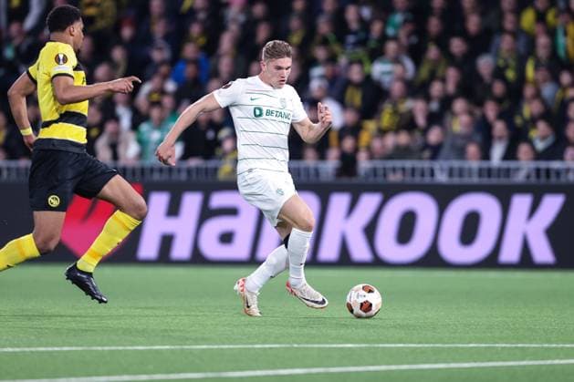 BERN, SWITZERLAND - FEBRUARY 15: Viktor Gyokeres of Sporting CP during the UEFA Europa League 2023 24 round of 16 first leg match between BSC Young Boys and Sporting CP at Stadion Wankdorf on February 15, 2024 in Bern, Switzerland. Copyright: xJustPictures.ch LuigixRizzox jp-en-EuSpIm-AN0I8792-20240111