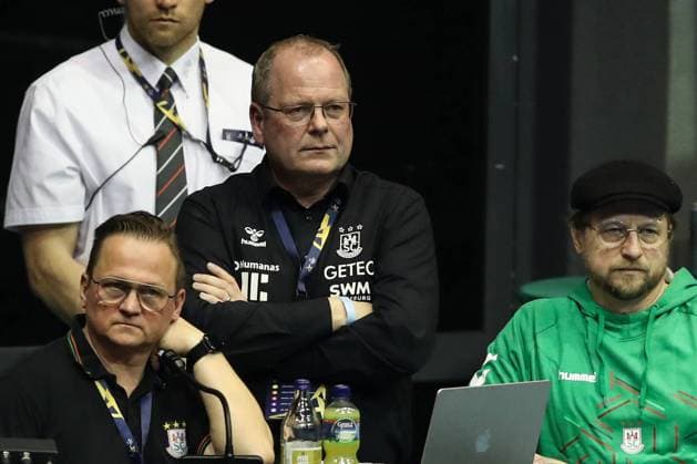Geschäftsführer Marc Henrik Schmedt (SC Magdeburg) - Handball EHF Champions League Saison 2023-2024 Gruppenphase SC Magdeburg vs. Orlen Wisla Plock in der GETEC Arena in Magdeburg - Handball,Deutschland,15.02.2024