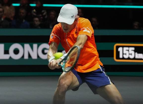 TENNIS - ABN AMRO OPEN 2024 Alex de Minaur of Australia during the ABN Amro Open 2024, ATP, Tennis Herren 500 tennis tournament on February 16, 2024 in Rotterdam, Netherlands - Photo Laurent Lairys MAXPPP Rotterdam Netherlands  Copyright: xMAXPPP MAXPPPxLaurentxLairysx DSC05331 DSC05331
