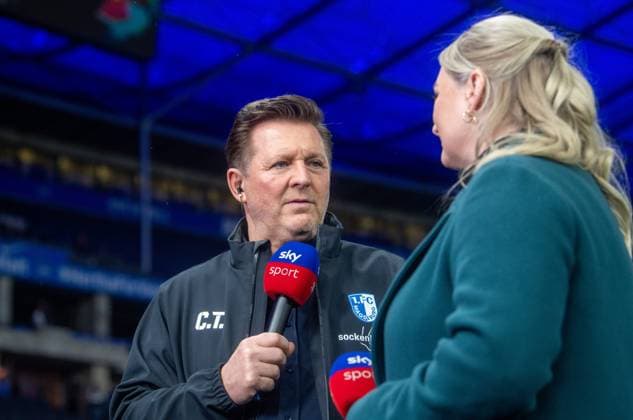 Fussball, Herren, Saison 2023 2024, 2. Bundesliga (22. Spieltag), Hertha BSC - 1. FC Magdeburg, v. l. Trainer Christian Titz (1. FC Magdeburg) im Interview, 16.02. 2024,