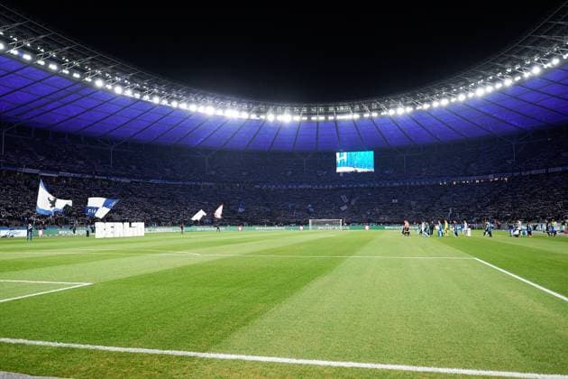 Stimmungsbild Olympiastadion Berlin, GER, Hertha BSC vs. 1. FC Magdeburg, Fussball Herren, 2. Bundesliga, Saison 2023 2024, 22. Spieltag, 16.02.2024. (DFL REGULATIONS PROHIBIT ANY USE OF PHOTOGRAPHS AS IMAGE SEQUENCES AND OR QUASI - VIDEO). GER, Hertha BSC vs. 1. FC Magdeburg, Fussball Herren, 2. Bundesliga, Saison 2023 2024, 22. Spieltag, 16.02.2024. Berlin