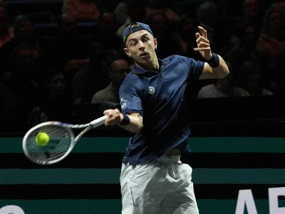 Tallon Griekspoor of NÃ erlandts during the ABN Amro Open 2024, ATP, Tennis Herren 500 tennis tournament on February 16, 2024 in Rotterdam, Netherlands TENNIS : ABN Amro Open 2024 - Rotterdam - 16 02 2024 LaurentLairys Panoramic 