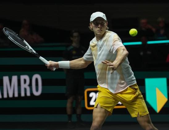 TENNIS - ABN AMRO OPEN 2024 Laurent Lairys MAXPPP - Rotterdam 16 02 2024 Emil Ruusuvuori of Finland during the ABN Amro Open 2024, ATP, Tennis Herren 500 tennis tournament on February 16, 2024 in Rotterdam, Netherlands - Photo Laurent Lairys MAXPPP Rotterdam Netherlands  Copyright: xMAXPPPxLaurentxLairysx 8970 LLR20240216940_018