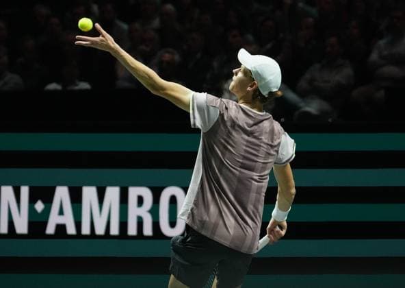 Jannik Sinner of Italy uring the ABN Amro Open 2024, ATP, Tennis Herren 500 tennis tournament on February 16, 2024 in Rotterdam, Netherlands - Photo Laurent Lairys PANORAMIC TENNIS : ABN Amro Open 2024 - Rotterdam - 16 02 2024 LaurentLairys Panoramic 