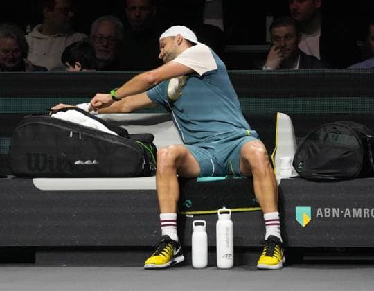 ABN Amro Open - Rotterdam Grigor Dimitrov of Bulgaria during the ABN Amro Open 2024, ATP, Tennis Herren 500 tennis tournament on February 16, 2024 in Rotterdam, Netherlands. Photo by Laurent Lairys ABACAPRESS.COM Rotterdam Netherlands  Copyright: xLairysxLaurent ABACAx