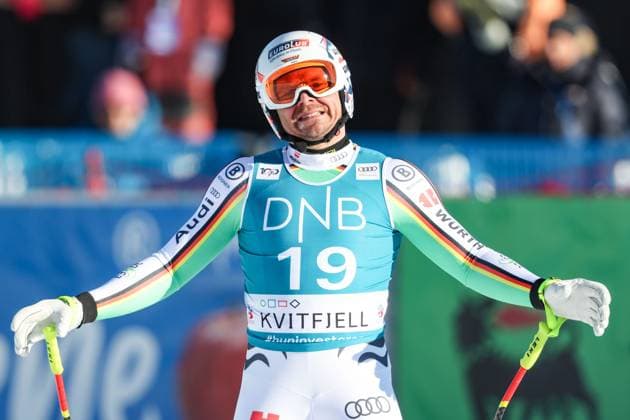 Bilder des Jahres 2024, Sport 02 Feburar Sport Themen der Woche KW07 Sport Bilder des Tages ALPINE SKIING - FIS WC Kvitfjell KVITFJELL,NORWAY,17.FEB.24 - ALPINE SKIING - FIS World Cup, downhill, men. Image shows Andreas Sander (GER).  GEPAxpictures xHaraldxSteiner