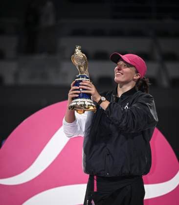 Qatar TotalEnergies Open 2024 Womans Single Winner Iga Swiatek (POL)