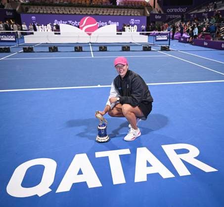 Qatar TotalEnergies Open 2024 Womans Single Winner Iga Swiatek (POL)