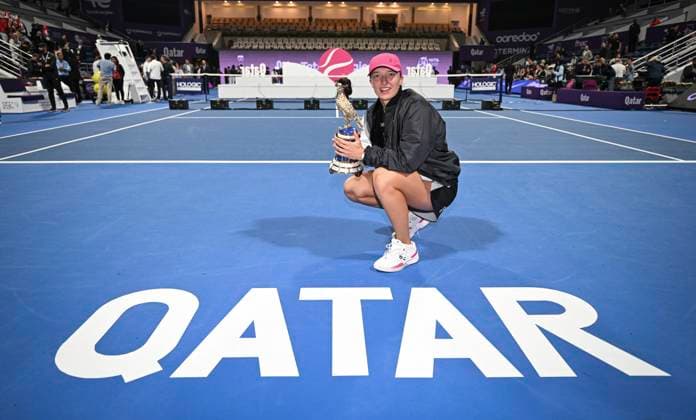 Qatar TotalEnergies Open 2024 Womans Single Winner Iga Swiatek (POL)
