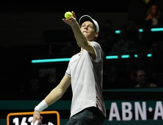 Jannik Sinner of Italy 1 2 Finale during the ABN Amro Open 2024, ATP, Tennis Herren 500 tennis tournament on February 17, 2024 in Rotterdam, Netherlands - TENNIS : ABN Amro Open 2024 - Rotterdam - 17 02 2024 LaurentLairys Panoramic 
