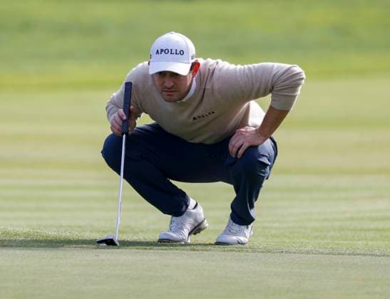 February 17, 2024 Patrick Cantlay lines up a putt during the third round of the Genesis Invitational at Riviera Country Club in Pacific Palisades, CA. CSM Pacific Palisades United States of America - ZUMAc04_ 20240217_zma_c04_266 Copyright: xCharlesxBausx