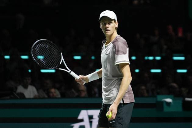 ABN AMRO Open - Rotterdam Jannik Sinner of Italy 1 2 Finale during the ABN Amro Open 2024, ATP, Tennis Herren 500 tennis tournament on February 17, 2024 in Rotterdam, Netherlands. Photo by Laurent Lairys ABACAPRESS.COM Rotterdam Netherlands  Copyright: xLairysxLaurent ABACAx