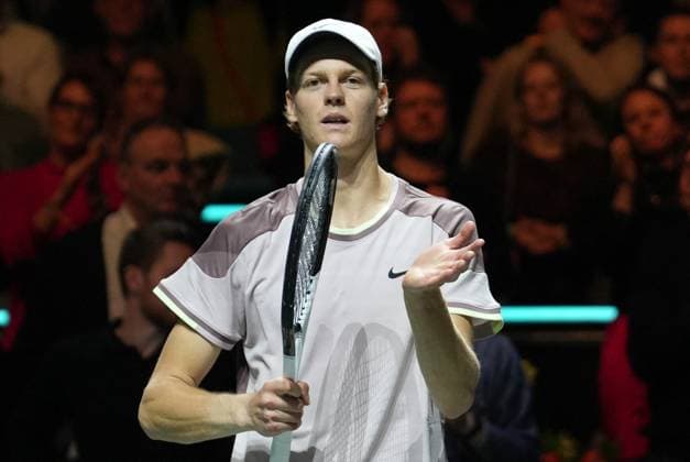 ABN AMRO Open - Rotterdam Jannik Sinner of Italy 1 2 Finale during the ABN Amro Open 2024, ATP, Tennis Herren 500 tennis tournament on February 17, 2024 in Rotterdam, Netherlands. Photo by Laurent Lairys ABACAPRESS.COM Rotterdam Netherlands  Copyright: xLairysxLaurent ABACAx
