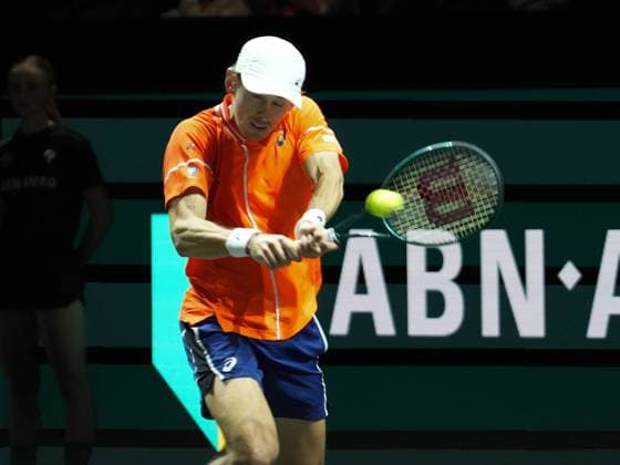 Alex De Minaur of Australia Finale during the ABN Amro Open 2024, ATP, Tennis Herren 500 tennis tournament on February 16, 2024 in Rotterdam, Netherlands - TENNIS : ABN Amro Open 2024 - Rotterdam - 18 02 2024 LaurentLairys Panoramic 