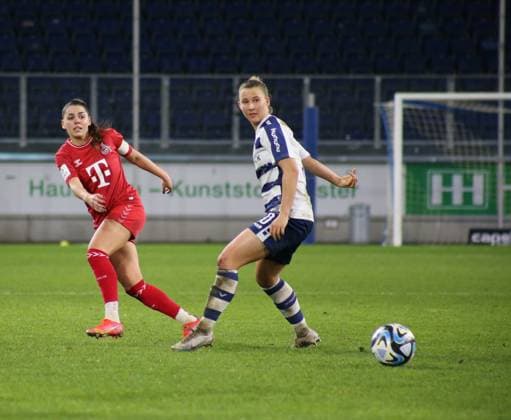 18.02.2024, xgrfx, Fussball 1.Bundesliga Damen, MSV Duisburg Damen - 1.FC Köln Damen emspor, v.l. Manjou Wilde (1.FC Köln) (DFL DFB REGULATIONS PROHIBIT ANY USE OF PHOTOGRAPHS as IMAGE SEQUENCES and or QUASI-VIDEO) Duisburg
