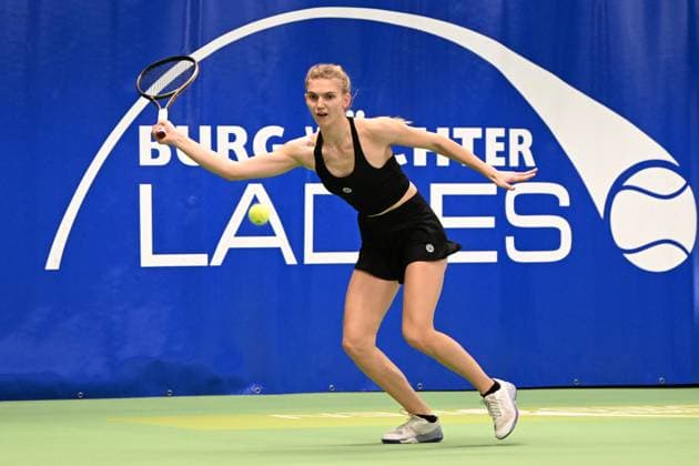 Burgwaechter Ladies Open 2024, Damentennis, ITF Weltranglistenturnier, Finale, Einzel, Alison Van Uytvanck (BEL) vs. Julia Avdeeva (RUS), 18.02.2024 Siegerin Julia Avdeeva (RUS) Burgwaechter Ladies Open 2024, Damentennis, ITF Weltranglistenturnier, 12.-18.02.2024 Altenkirchen Copyright: xAugstx xEibner-Pressefotox EP_jat