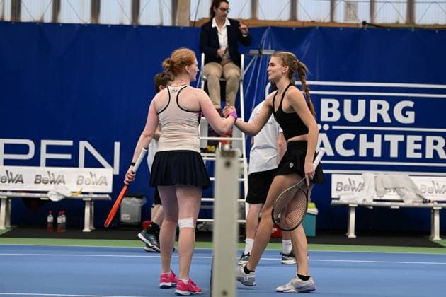 Burgwaechter Ladies Open 2024, Damentennis, ITF Weltranglistenturnier, Finale, Einzel, Alison Van Uytvanck (BEL) vs. Julia Avdeeva (RUS), 18.02.2024 Burgwaechter Ladies Open 2024, Damentennis, ITF Weltranglistenturnier, 12.-18.02.2024 Altenkirchen Copyright: xAugstx xEibner-Pressefotox EP_jat