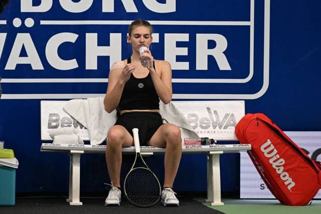 Siegerin Julia Avdeeva (RUS) Burgwaechter Ladies Open 2024, Damentennis, ITF Weltranglistenturnier, Finale, Einzel, Alison Van Uytvanck (BEL) vs. Julia Avdeeva (RUS), 18.02.2024 Burgwaechter Ladies Open 2024, Damentennis, ITF Weltranglistenturnier, 12.-18.02.2024 Altenkirchen Copyright: xAugstx xEibner-Pressefotox EP_jat