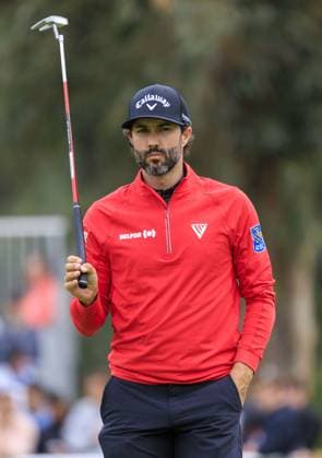 February 18, 2024, Pacific Palisades, California, USA: Adam Hadwin during the Final Round of the 2024 Genesis Invitational Golf Tournament on Sunday February 18, 2024 at the Riviera Country Club in Pacific Palisades, California. ARIANA RUIZ PI Pacific Palisades U.S - ZUMAp124 20240218_zaa_p124_038 Copyright: xArianaxRuizx
