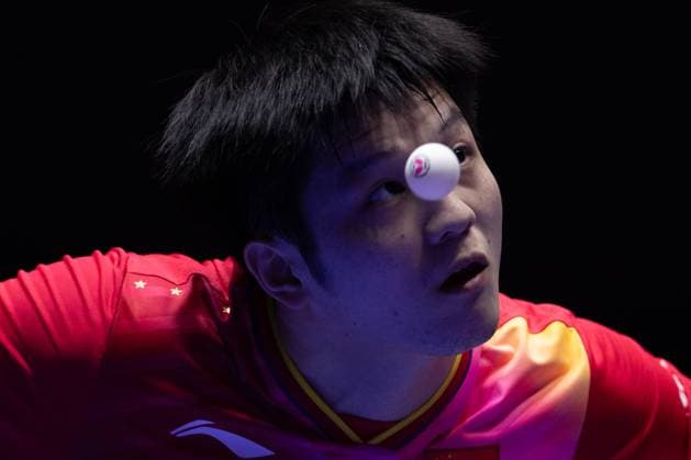 Sport Themen der Woche KW08 Sport Bilder des Tages (240219) -- BUSAN, Feb. 19, 2024 -- Fan Zhendong of China competes against Tomislav Pucar of Croatia during the men s team group, Mannschaftsbild, Totale 1 match between China and Croatia at the ITTF World Team Table tennis, Tischtennis Championships Finals Busan 2024 in Busan, South Korea, Feb. 19, 2024. ) (SP)SOUTH KOREA-BUSAN-TABLE TENNIS-WORLD TEAM CHAMPIONSHIPS FINALS-MEN-CHN VS CRO ZhangxTao 