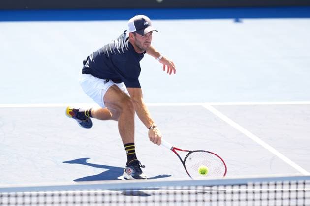 DELRAY BEACH, FL - FEBRUARY 19: Tommy Paul (USA) in action during the finals of the 2024 Delray Beach Open on February 19, 2024, at the Delray Beach Tennis Center in Delray Beach, FL. Copyright: xAndrewxPatronx