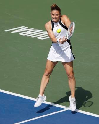 Maria Sakkari, Dubai Duty Free Tennis Championships, Dubai, U.A.E. Tennis - Dubai Tennis Championships 2024 - WTA, Tennis Damen - Dubai Duty Free Tennis Stadium - Dubai - - United Arab Emirates - 20 February 2024. Copyright: xJuergenxHasenkopfx
