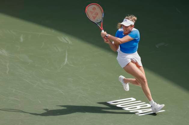 Donna Vekic, Dubai Duty Free Tennis Championships, Dubai, U.A.E. Tennis - Dubai Tennis Championships 2024 - WTA, Tennis Damen - Dubai Duty Free Tennis Stadium - Dubai - - United Arab Emirates - 20 February 2024. Copyright: xJuergenxHasenkopfx