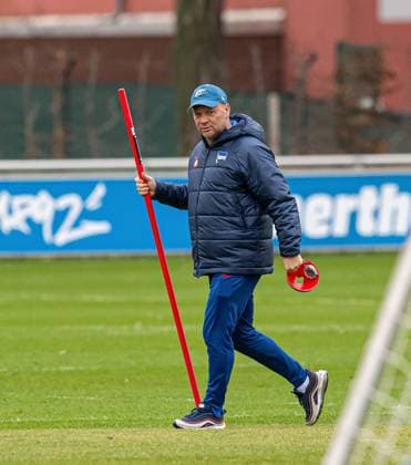 Fussball, Herren, Saison 2023 24, 2. Bundesliga, Hertha BSC, Training, Trainer Pal Dardai (Hertha BSC), 20.02. 2024,