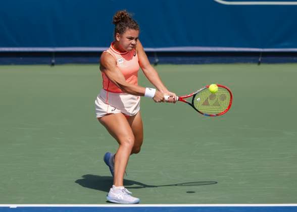 Jasmine Paolini, Dubai Duty Free Tennis Championships, Dubai, U.A.E. Tennis - Dubai Tennis Championships 2024 - WTA, Tennis Damen - Dubai Duty Free Tennis Stadium - Dubai - - United Arab Emirates - 20 February 2024. Copyright: xJuergenxHasenkopfx