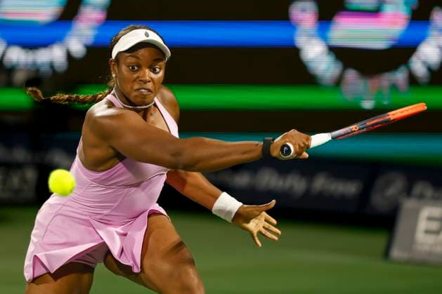 Sloane Stephens, Dubai Duty Free Tennis Championships, Dubai, U.A.E. Tennis - Dubai Tennis Championships 2024 - WTA, Tennis Damen - Dubai Duty Free Tennis Stadium - Dubai - - United Arab Emirates - 20 February 2024. Copyright: xJuergenxHasenkopfx