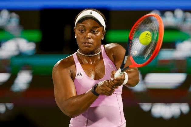 Sloane Stephens, Dubai Duty Free Tennis Championships, Dubai, U.A.E. Tennis - Dubai Tennis Championships 2024 - WTA, Tennis Damen - Dubai Duty Free Tennis Stadium - Dubai - - United Arab Emirates - 20 February 2024. Copyright: xJuergenxHasenkopfx